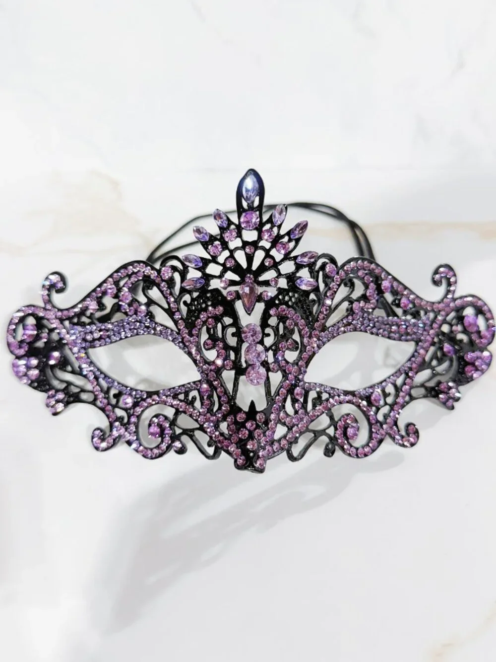 Handmade lavender rhinestone